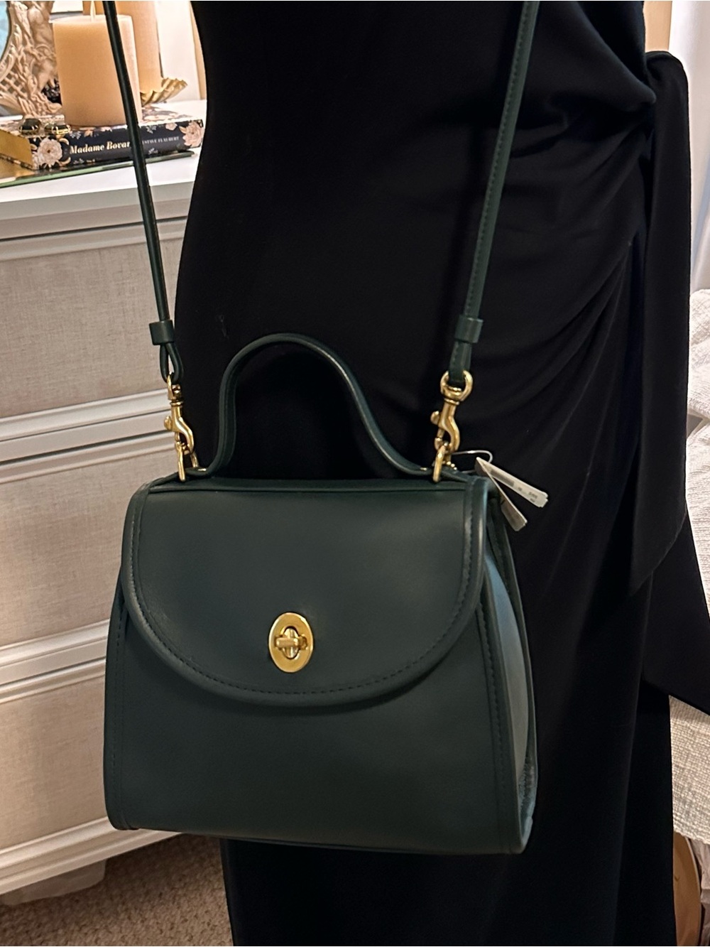 🔥 RARE COACH Bottle Green REGINA Bag | NWT - Picture 13 of 17